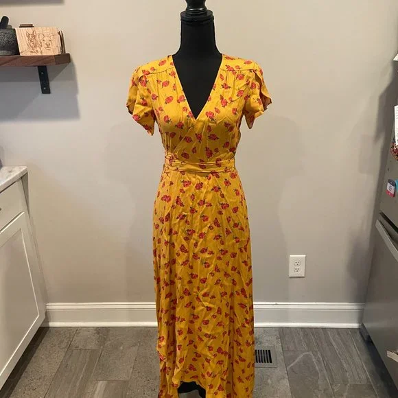 Chisty Dawn- The Autumn Dress in Tumeric Rose